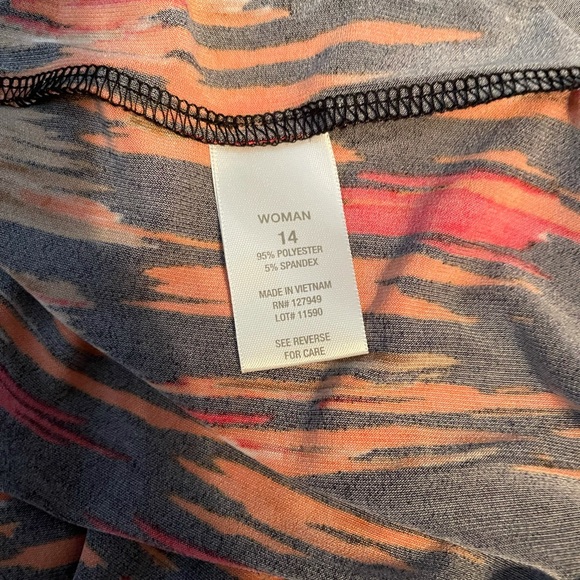 Hot Pattern Drawstring Sleeve & Waist V-Neck Dress - Picture 9 of 9